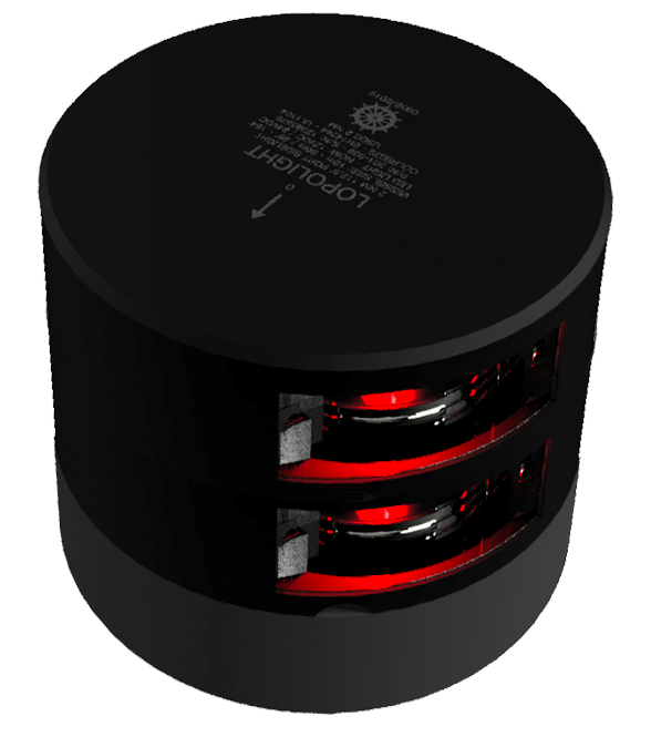 2nm 112,5° Red, dbl Port, black anodized 2nm 112,5° Red, dbl Port, black anodized